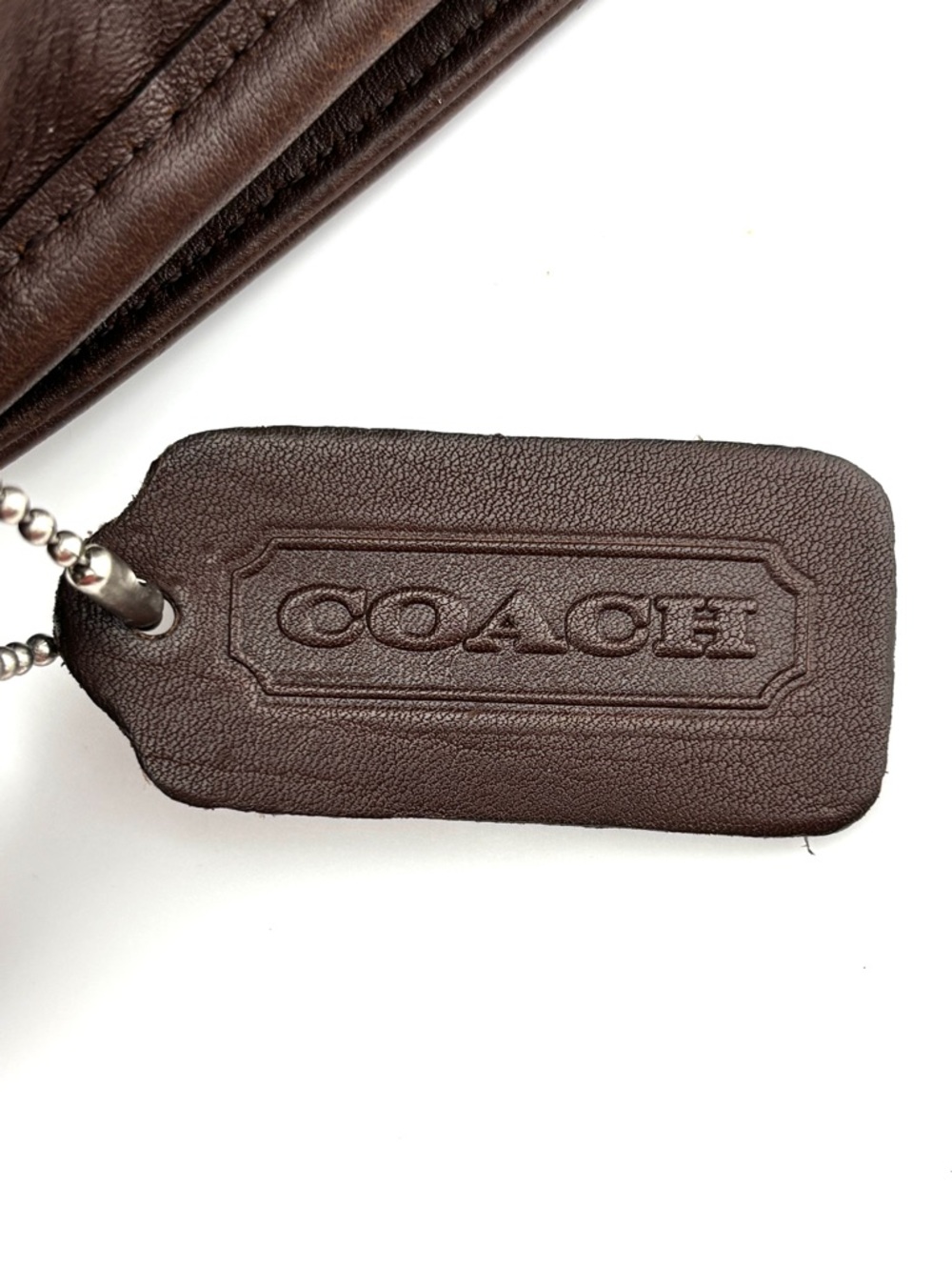 Vintage Coach Tribeca Flap Brown Leather Crossbody L8D-9092 - Picture 4 of 14